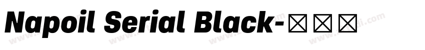 Napoil Serial Black字体转换